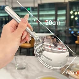 Thìa Muôi Inox Múc Canh Có Lỗ Lọc Dài 20cm Dụng Cụ Nhà Bếp Gọn Nhẹ Tiện Dụng 5