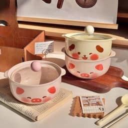 Tô Ăn Mì Gốm Sứ Họa Tiết Heo Hồng 6
