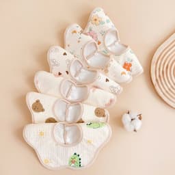 Yếm ăn dặm chống thấm, Yếm tròn xoay 360 độ chống thấm cao cấp cho bé nhiều họa tiết Freeship 3