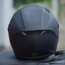 (Fullface) Mũ Bảo Hiểm AGU - Màu Đen Carbon, Bảo Hành 1 Năm + Túi Đựng Sang Trọng Helmet mubaohiem chinh 6