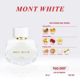 Nước hoa nữ Mont White - THANH LỊCH VÀ SANG TRỌNG (80ML) 4