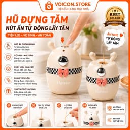 Hộp đựnġ Tăm, Hũ đựnġ Tăm Có Nút Ấn Tự Động Lấy Tăm Ra Lọ, đựnġ Tăm Hình Dáng Siêu xᶖnh, VOICON-[DA66] 1