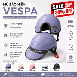 [ĐẠT CHUẨN AN TOÀN] nón bảo hiểm kết đai da vespa Nam/ Nữ chất lượng 6