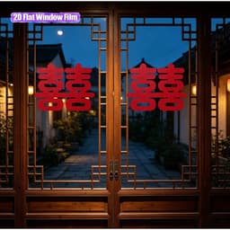DECAL CHỮ HỶ  CỠ LỚN BÓC DÁN TRANG TRÍ CỬA KÍNH, TƯỜNG.... 8