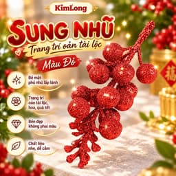 Hoa Trạng Nguyên, Sung nhũ, Chery Trang Trí Oản Tài Lộc, Giỏ Quà Tết, Mâm Lễ, Trang trí tháp bánh và tháp nước Tết. 8