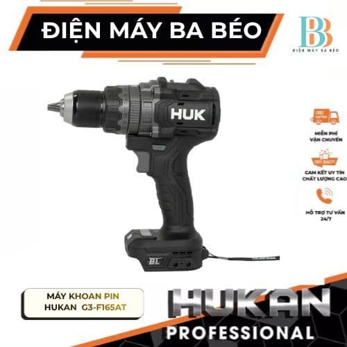 Khoan Pin HUKAN Gen3 G3-F165AT, Lực Siết 165N.m - ANTI-KICHBACK - TẠO XUNG