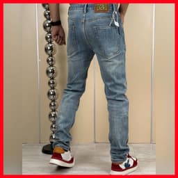 JEAN NAM HỌA TIẾT,THIẾT KẾ ĐỘC ĐÁO VỚI NHỮNG MẢNG STICKER,MỘT CHIẾC JEAN CHO ANH EM YÊU THÍCH SỰ PHÁ CÁCH QJ-5191 VIC 5