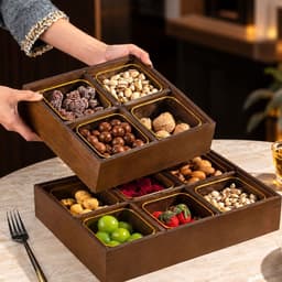 Khay Đựng Bánh Kẹo, Mứt Tết Sang Trọng Mẫu Mới 2027 Để Bàn Tiếp Khách 7