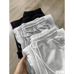 (freesize 39-50kg ) Quần Nữ Ống Rộng Chất Liệu da cá  Cạp Chun Có Dây Rút  Chiều Dài 95cm -chang3158 2