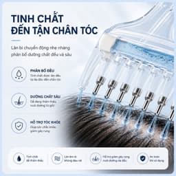 Lược Massage Da Đầu Có Khoang Chứa Tinh Chất HOMEFL - Lược Chải Đầu Kích Thích Mọc Tóc Chăm Sóc Da Đầu 6