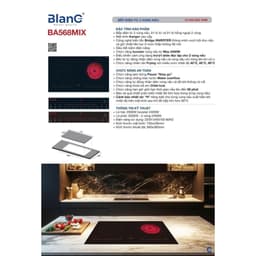Bếp 1 từ 1 hồng ngoại Canzy CZ PID369HN, Blanc BA568MIX inverter 35% sôi liu riu bảo hành 3 năm. 2