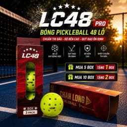 [CHÍNH HÃNG] Bóng Pickleball CHANLONG LC48 Pro 48 Lỗ, Bay Chính Xác, Chống Méo, Tập Luyện Thi Đấu 1