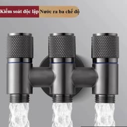 Van nước chia 3 , vòi chia nước 3 trong 1 tiện lợi cho máy giặt, nhà vệ sinh - Loại 1 7