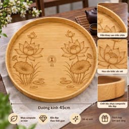 Bộ Bát Đĩa Hoa Mặt Trời Họa Tiết Nấm Kèm Khay 45cm – Bộ Đồ Ăn Gốm Sứ Cao Cấp, Sang Trọng Cho Gia Đình 7