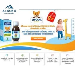 LIPOCAL K2-MK7 - Canxi Thực Vật Giúp Bé Tăng Chiều Cao, Xương Chắc Khỏe (150ml) 4