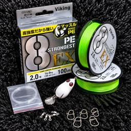 Combo Dây Dù PE ViKing X8 100m + Nhái Ngọc Trinh 7g Câu Lure, Tặng Leader, Chụp Chì, Snap, Link Shop Đồ Câu 68 5