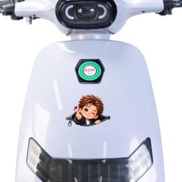 [Hỏa Tốc] Decal Dán Trang Trí Hình Em Bé Kéo Khóa Thả Tim "Siêu Cưng" Chống Thấm Nước, Bền Màu 5