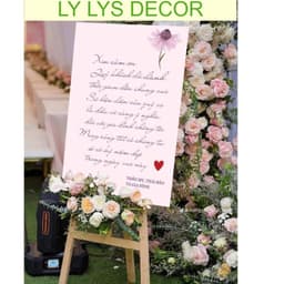 Bảng Đón Khách Đám Cưới Bảng Cổng Cưới Bảng Welcome Wedding Trang Trí Tiệc Cưới LY LYS DECOR 4