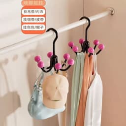Móc treo đồ lót,Tất vớ đa năng 6 móc Móc phơi quần áo Tiết Kiệm Không Gian Nhà Ký Túc Xá 9