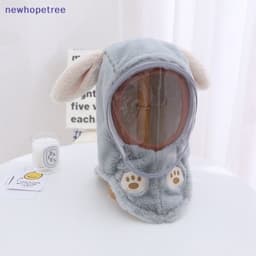 Mũ Len Lông Cừu Trùm Đầu Kèm Kính Chắn Gió Chống Bụi Bảo Vệ Bé🍀FREESHIP🍀Nón Len Mềm Mịn 2in1 Cho Bé 9