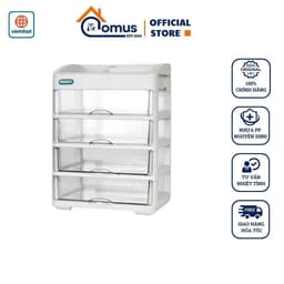 Tủ Đựng Mỹ Phẩm Để Bàn Việt Nhật 3636, Kệ Mỹ Phẩm 4 Tầng - DOMUS 1