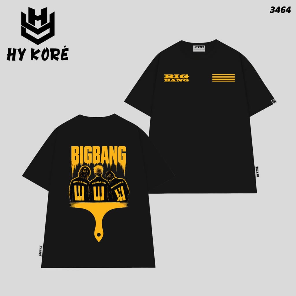 Áo Thun BIGBANG COMEBACK 3464 Localbrand HY KORÉ Vải Cotton 100% Co giãn 2 Chiều 250gsm Phom Rộng Unisex Oversize