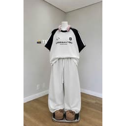 sét bộ thu đông dài tay quần dài rộng xám tiêu trơn da cá + mix áo SWEATER nỉ xám tiêu -BAD GIRLL -HIEN09 5