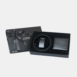 [4-25/9 TẶNG QUÀ TRUNG THU 599K] Hộp Quà Tặng Ví Dây Lưng LECOS LQ2 Đồng Bộ Đóng Hộp Cứng 7