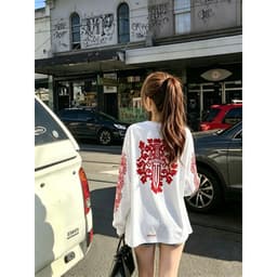 Áo thun phông dài tay KIẾM ĐỎ thánh giá thập tự CHOICE HEARTS l66 nam nữ boxy long tee form rộng thể thao AM119 6
