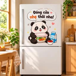 [Hỏa Tốc] Decal Dán Tủ Lạnh Mèo Con "Hôm Nay Ăn Gì?" Chống Thấm Nước, Bền Đẹp 6