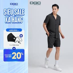 Bộ Đồ Nam DGC Cổ Pijama Ngắn Tay - Chất Liệu Mềm Mịn, Thoáng Mát, Mặc Nhà & Du Lịch - SPIABD01M-S 1