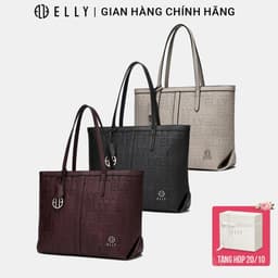 [Tặng hộp 20.10] Túi xách nữ thời trang ELLY EL339 túi công sở da tổng hợp cao cấp chính hãng 1