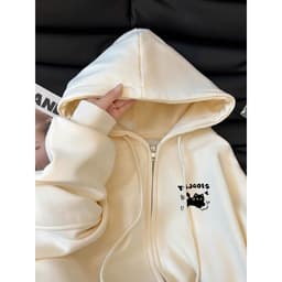 Áo khoác hoodie nỉ nữ cotton mềm mại, thoáng mát, thiết kế unisex hiện đại FOLLOWERR 2