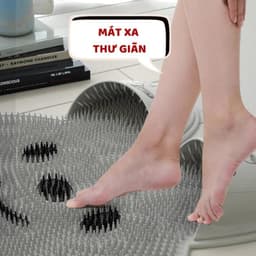 Thảm Chân Nhà Tắm Chống Trượt Gai Mềm Massage Bàn Chân Hình Gấu 7