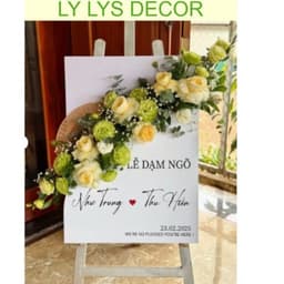 Bảng Cắm Hoa Đám Cưới 3D Bảng Hộp Hoa Để Cổng Cưới Bảng Welcome Wedding LY LYS DECOR 4