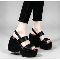GIÀY SANDAL ĐÉ LÕM HAI QUAI PHỐI KIỂU MỚI CAO CẤP NHẤT 10CM. 1