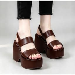 GIÀY SANDAL ĐÉ LÕM HAI QUAI PHỐI KIỂU MỚI CAO CẤP NHẤT 10CM. 4