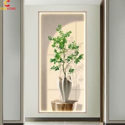 Tranh Decan 3D CoriHome Chậu Cây Xanh Dán Tường  (0.6m x 1.2m) 4