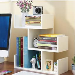 Kệ, giá sách gỗ để bàn 3U (45cm x 43cm x 17cm) nhiều màu LUX19 3