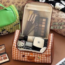 Túi Đựng Mỹ Phẩm Cầm Tay Hoạt  Hình Phong Cách Hàn Quốc Dung Tích Lớn Mẫu Mới 4
