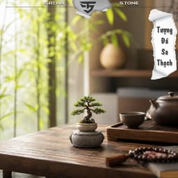 Tượng trống đá sa thạch - trưng bày tiểu cảnh, bán cạn, bonsai, terrarium 5