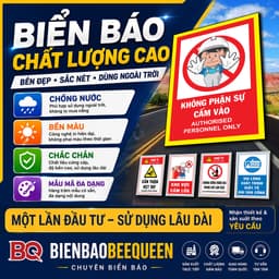 Biển báo cấm vào khu vực đang làm việc - bq 2