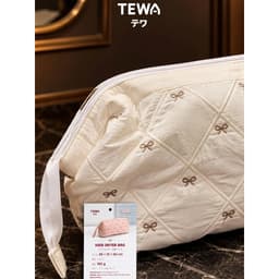Túi đựng đồ đa năng TEWA 80094 thêu họa tiết nơ – Túi mỹ phẩm du lịch rộng rãi, 2 ngăn lưới 36cm 3