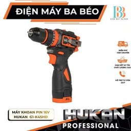 Máy Khoan Pin 16V HUKAN G1-K45HD Lực Siết 45Nm, 3 Chức Năng Có Búa - Động Cơ Không Chổi Than 1