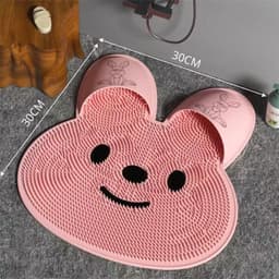 Thảm Chân Nhà Tắm Chống Trượt Gai Mềm Massage Bàn Chân Hình Gấu 8