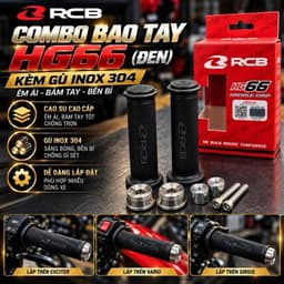 Combo Bao Tay RCB HG66 Kèm Gù Inox 304 cho Xe Máy - Phụ Kiện Chất Lượng Cao 7