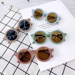 Kính Mát Cho Bé - Kính Thời Trang Gọng Tròn Chống Tia UV - Kính Râm Cho Trẻ Em - Mắt Kính Bé Trai - Mắt Kính Bé Gái 6