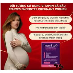 Manhaé Pregnant women ( 30 Viên ) Vitamin Tổng Hợp Cho Bà Bầu,Giúp thai nhi phát triển thể chất,t"<BUNBUN SHOP 3