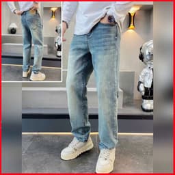 JEAN NAM CAO CẤP,FORM TRẺ TRUNG,NĂNG ĐỘNG,DIỆN CÙNG ÁO THUN HAY ÁO SƠ MI ĐỀU ĐẸP QJ-9898 VIC 2