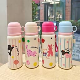 Bình Giữ Nhiệt Dễ Thương Hình Mèo Có Kèm Nắp Làm Cốc 550ML 2